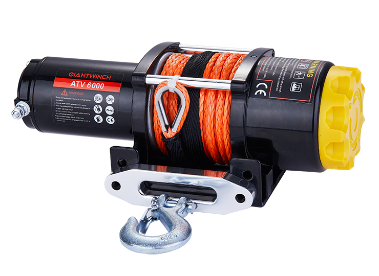 Electric Winch 6000lb With Synthetic Rope