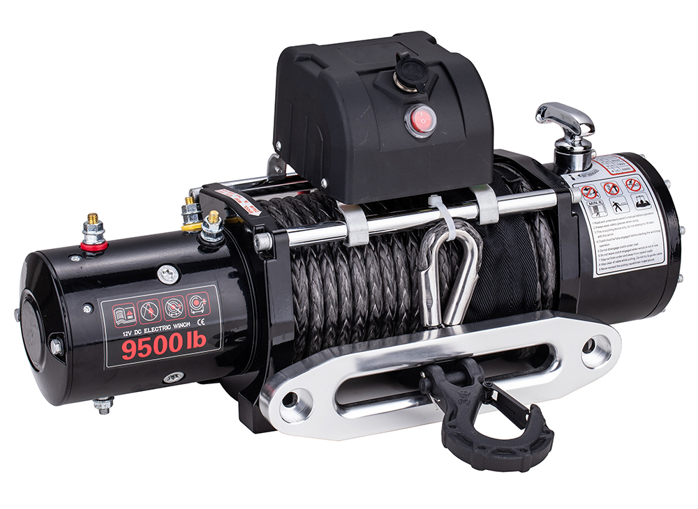 STD Winch 9500lb With Synthetic Rope