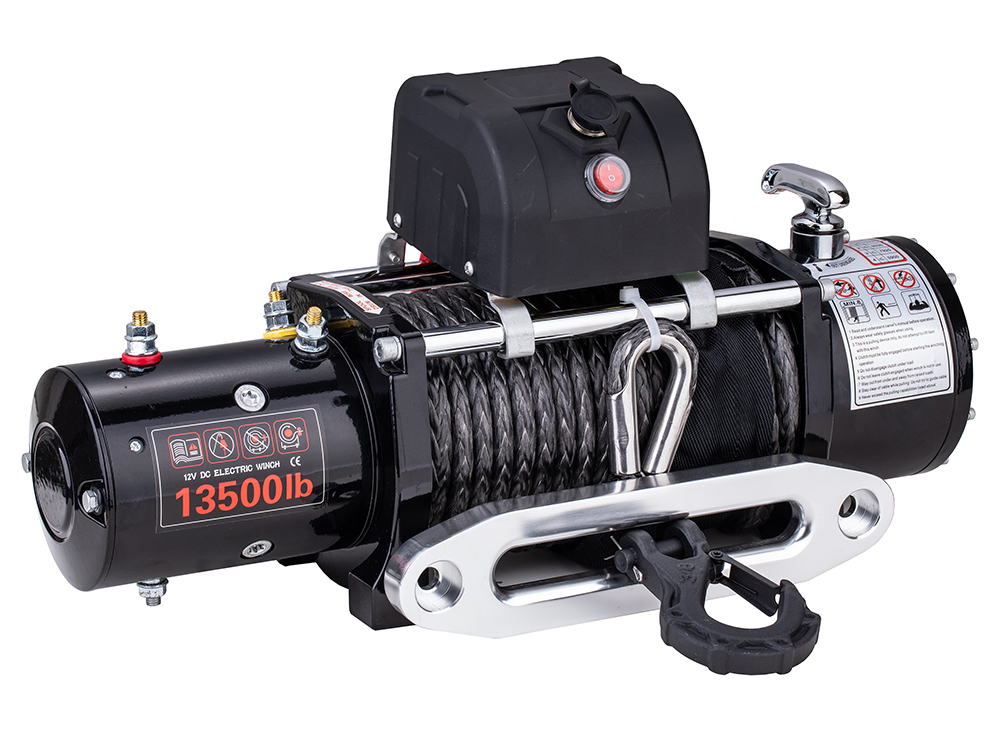 STD Winch 13500lb With Synthetic Rope