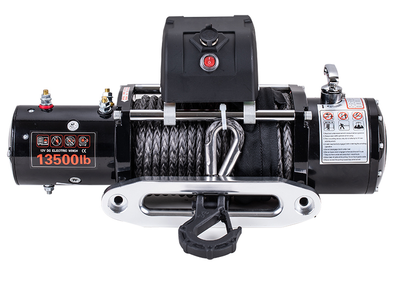 STD Winch 13500lb With Synthetic Rope
