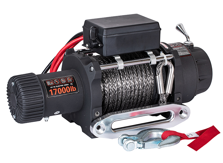Heavy Duty Electric Winch 17000lb With Synthetic Rope