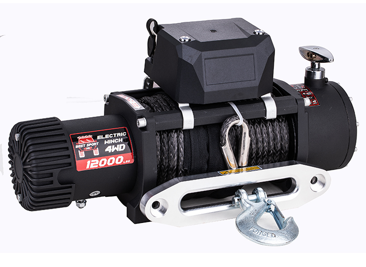 HTD Winch 12000lb With Synthetic Rope