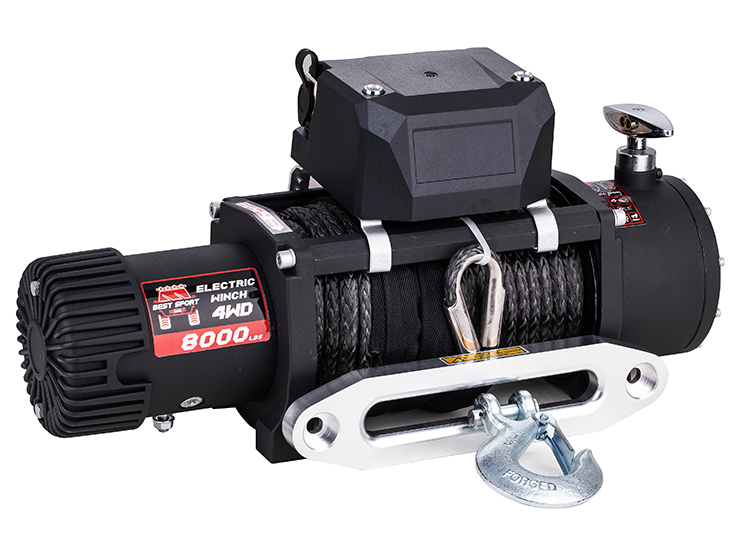 HTD Winch 8000lb With Synthetic Rope